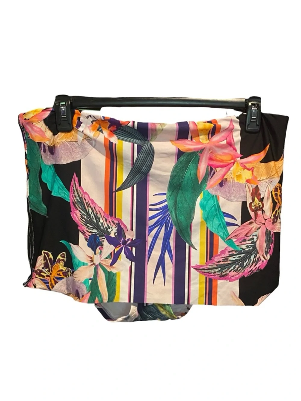 Trina Turk Treasure Trove Bikini Bottoms Skirt Womens Plus Size 18W NWT Tropical